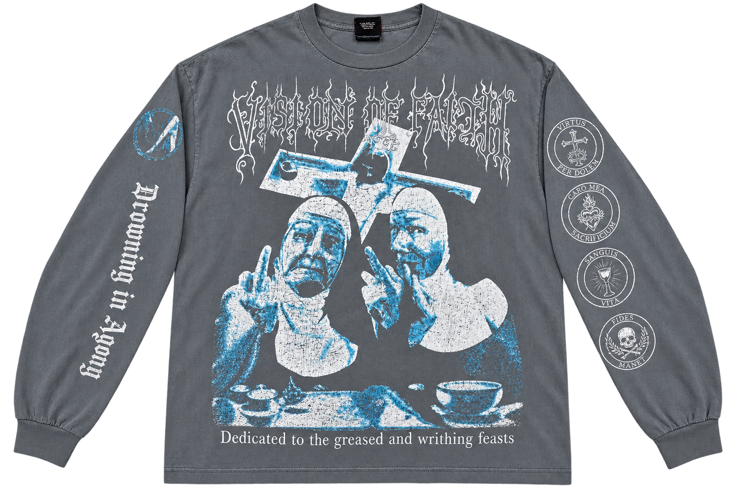 SAINT Mxxxxxx Sisters Tee 'Light Grey’