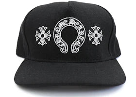 Chrome Hearts Horseshoe Denim Baseball Hat Black