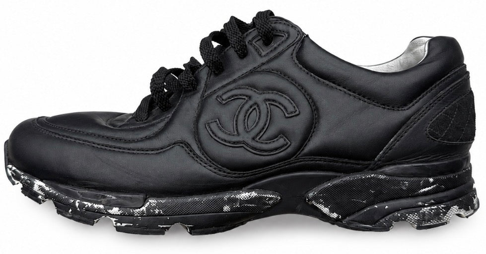Chanel Leather Trainer Black