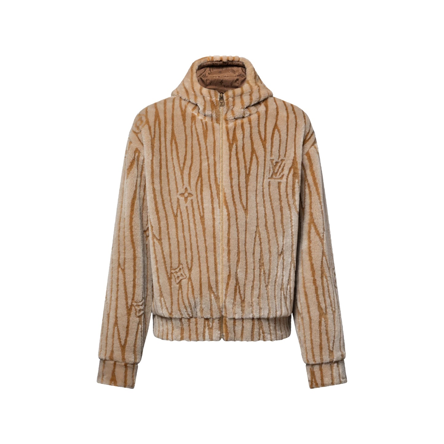 LOUIS VUITTON 'EPI FLEECE' HOODED BLOUSON