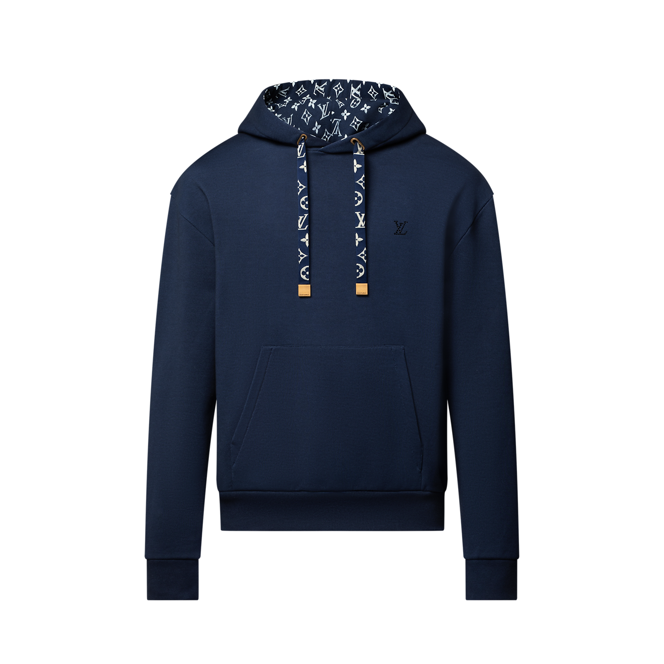 Louis Vuitton Navy Rhinestone Monogram Hoodie