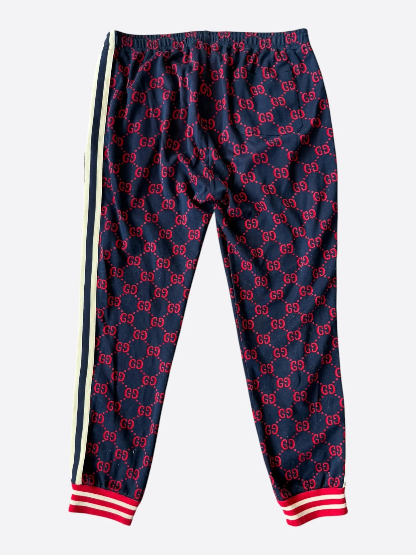 Gucci Navy/Red GG Jacquard Track Pants