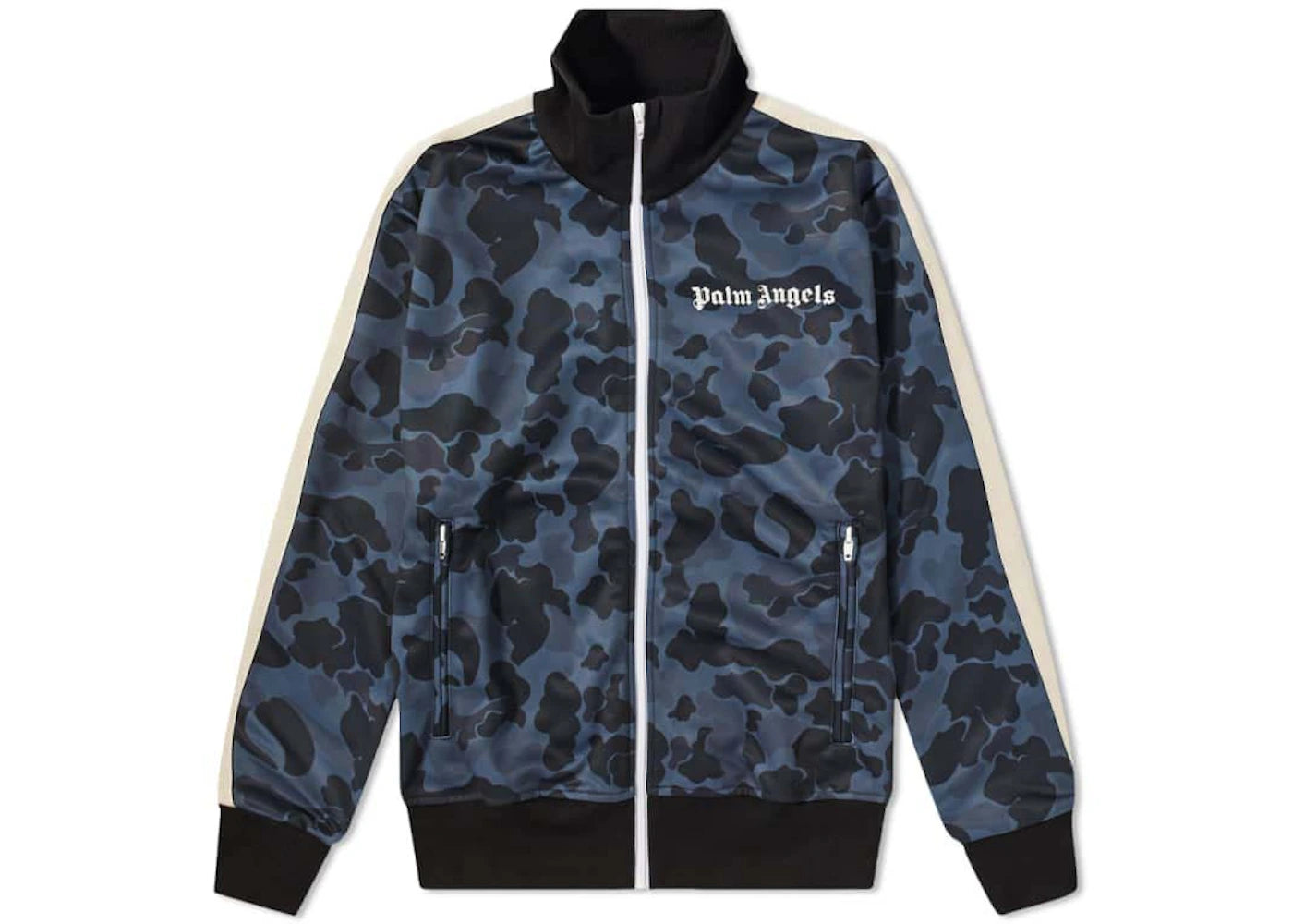 Palm Angels Night Camo Track Jacket Black/White