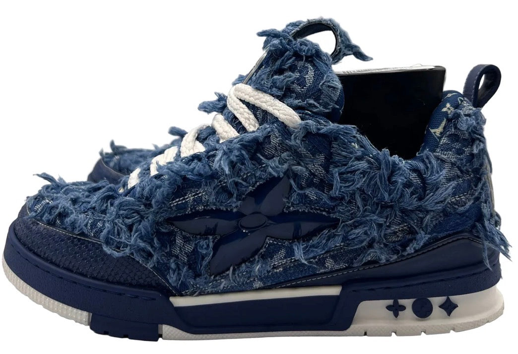 Louis Vuitton LV Skate Sneaker Blue Denim White