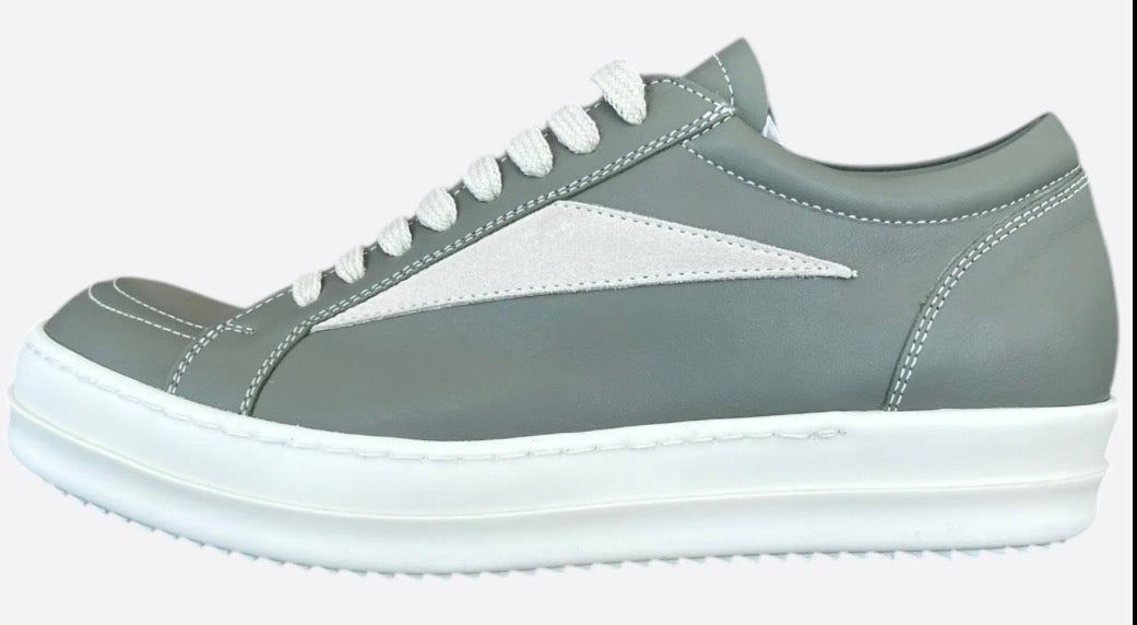 Rick Owen’s Green Vintage Low Sneakers