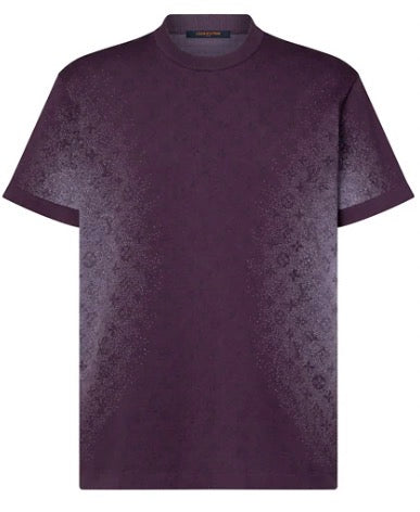 Louis Vuitton Purple Monogram Jacquard Short-Sleeved Crewneck
