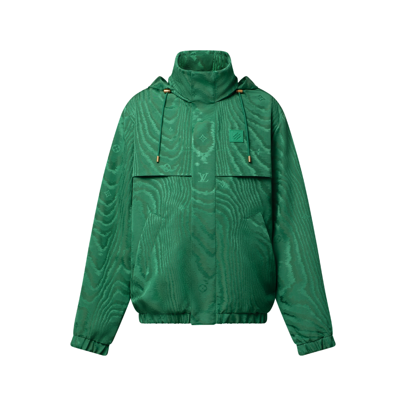 Louis Vuitton Green Jacquard Signature Windbreaker