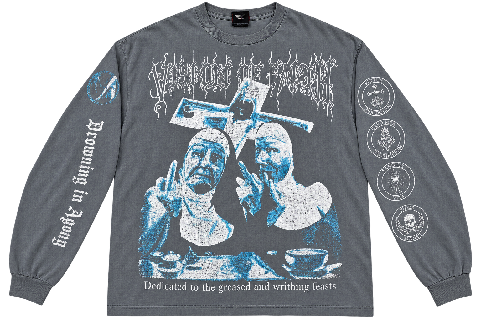 SAINT Mxxxxxx Sisters Tee 'Light Grey’