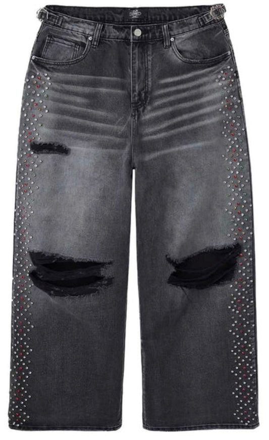 HMDD H-STAR BAGGIES DENIM PANT BLACK