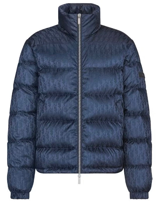 Dior Oblique Navy Puffer Jacket