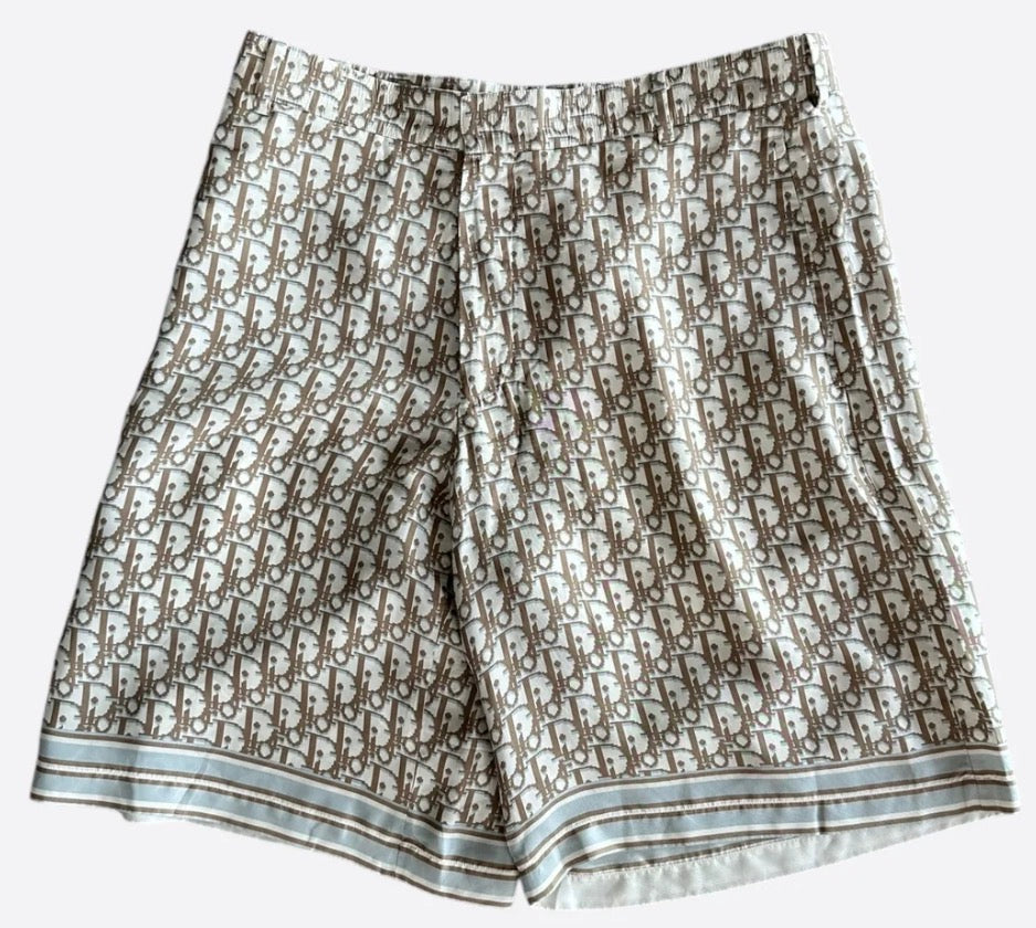 Dior Oblique Silk Shorts