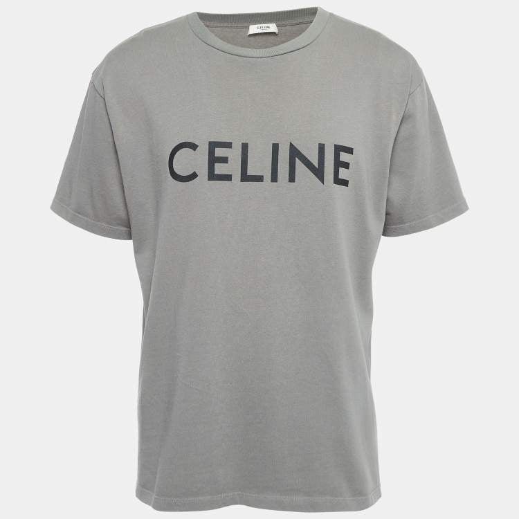 Celine Grey Logo Tee