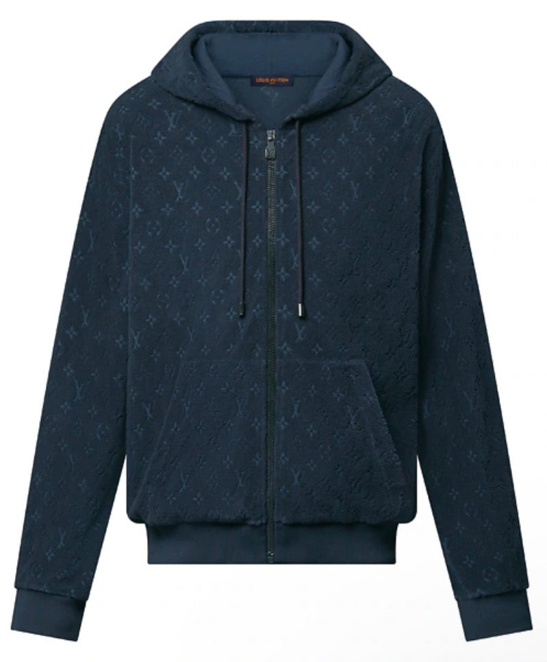 Louis Vuitton Monogram French Terry Zip-up Hoodie