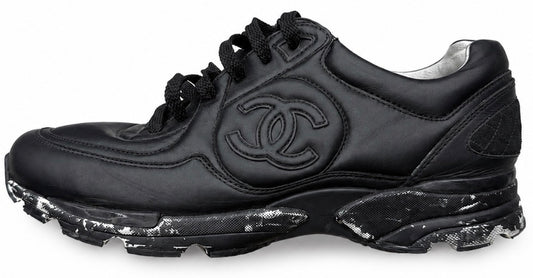 Chanel Leather Trainer Black