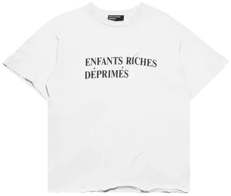 Enfants Riches Deprimes White Classic Logo Tee