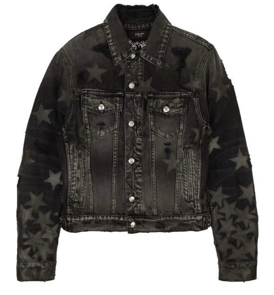 Amiri Denim Black Chemist Jean Jacket