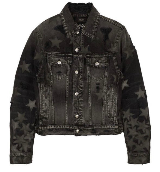 Amiri Denim Black Chemist Jean Jacket