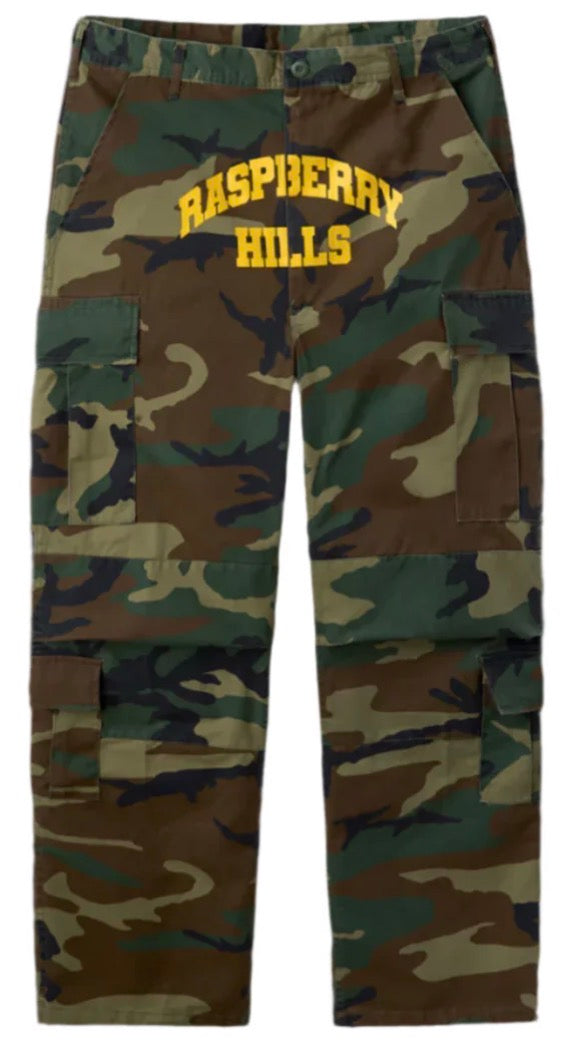 Raspberry Hills Camo Cargo Pants