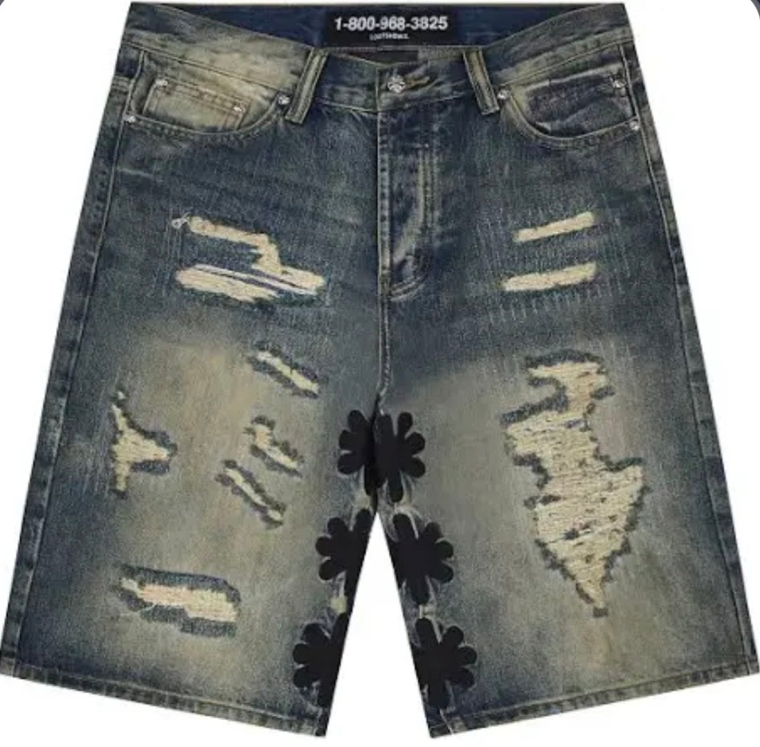 Lost Shadows Dstry Denim Short Black