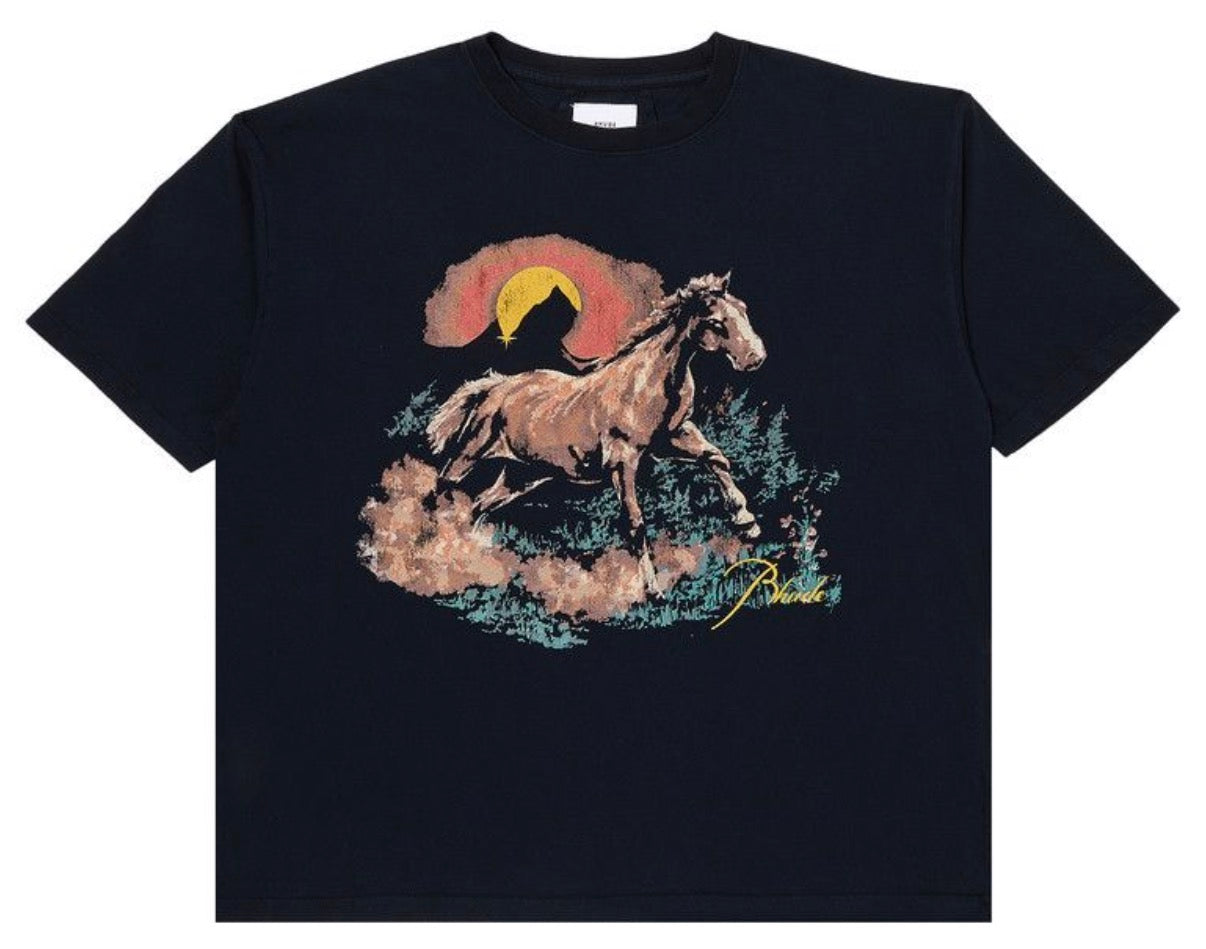 Rhude Santos Graphic Print Cotton Tee