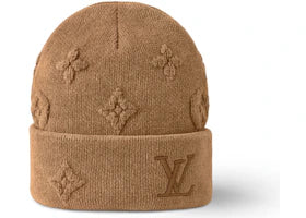 Louis Vuitton LV Crush Monogram Beanie Camel