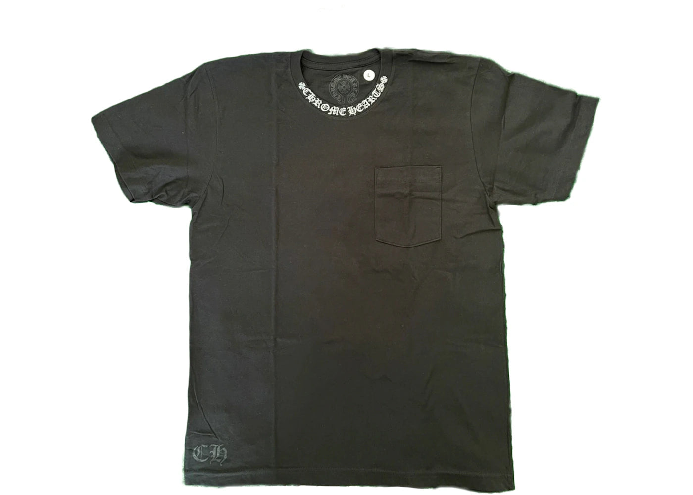 Chrome Hearts Neck Logo Horse Shoe T-Shirt Black