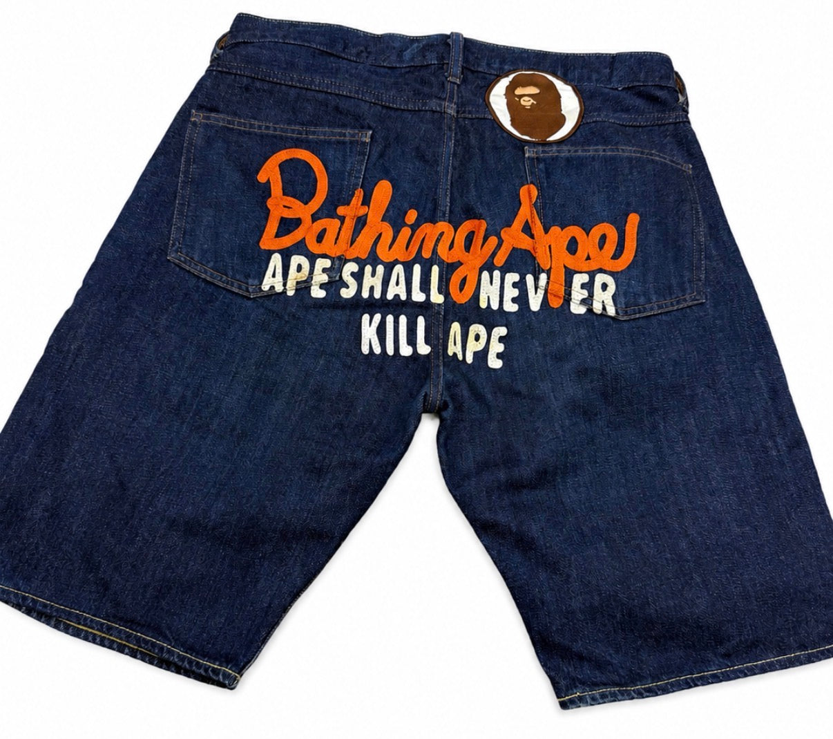 A Bathing Ape "Ape Shall Never Kill Ape" Jorts
