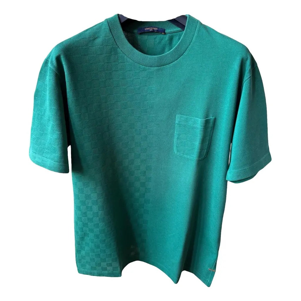 Louis Vuitton Green Damier Jacquard Pattern Shirt