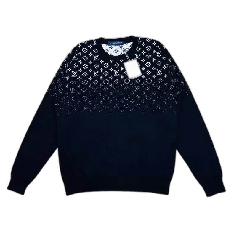 Louis Vuitton Navy Blue Gradient Sweater