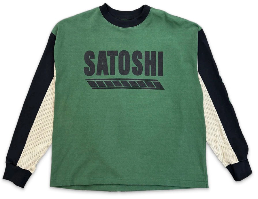 Satoshi Nakamoto RACER CREWNECK SWEATER "GREEN"