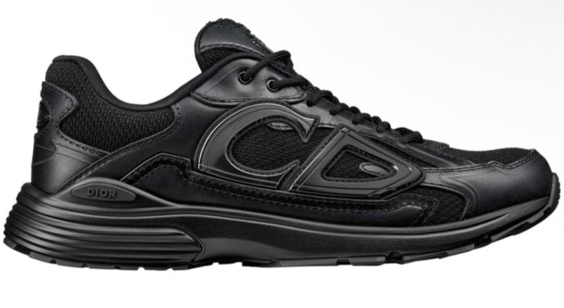 Dior B30 Triple Black Leather Sneakers
