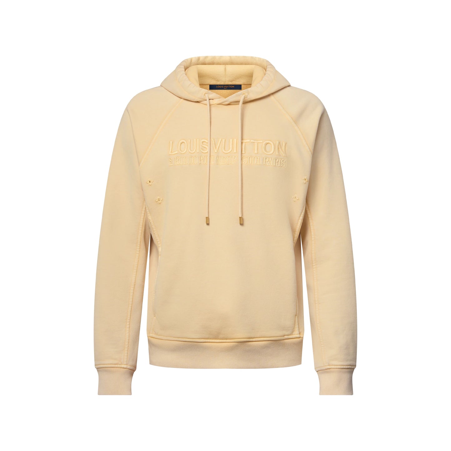 Louis Vuitton Cream Washed Ribbed Hoodie