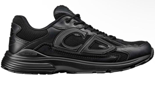 Dior B30 Triple Black Leather Sneakers
