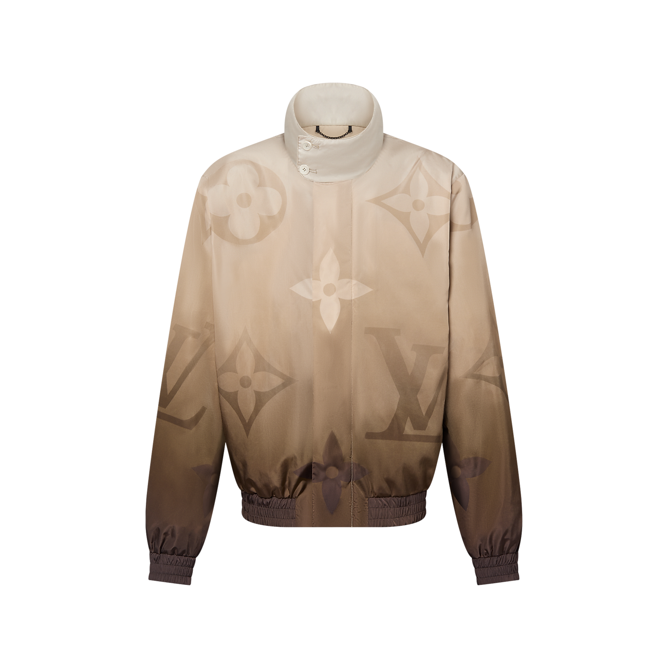 Louis Vuitton Cream Monogram Printed Light Nylon Windbreaker