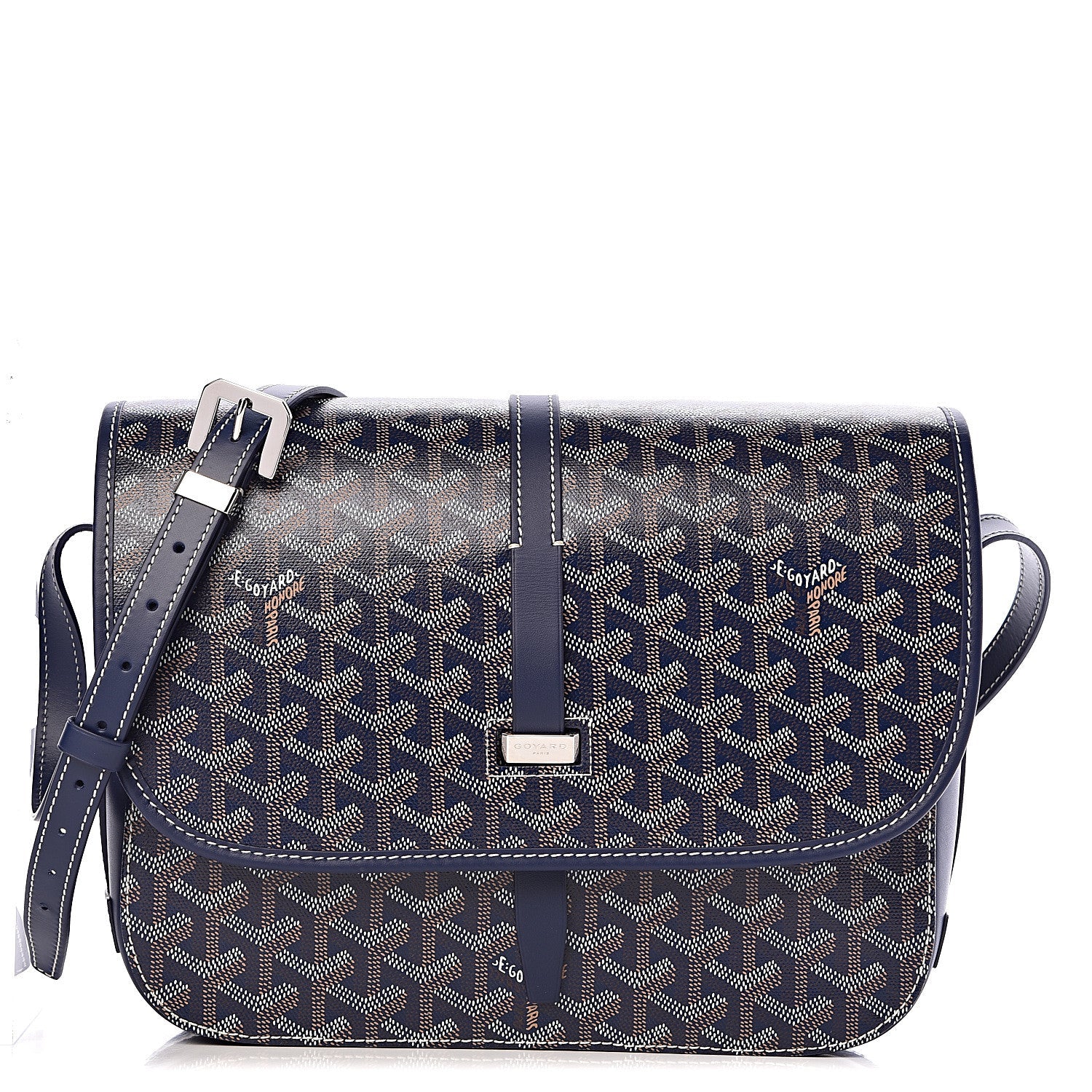 Goyard Navy Blue MM Belvedere Bag