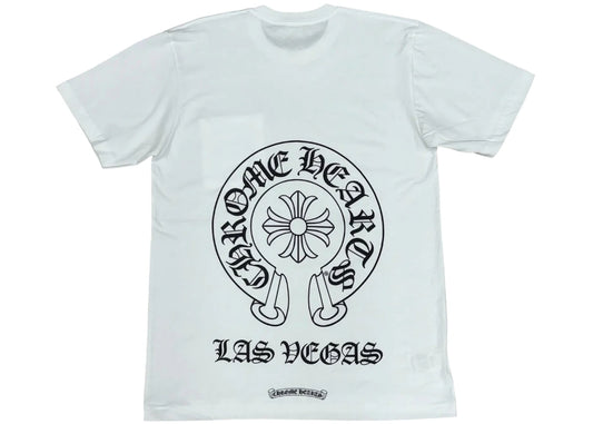 Chrome Hearts Las Vegas Horseshoe Logo T-shirt White