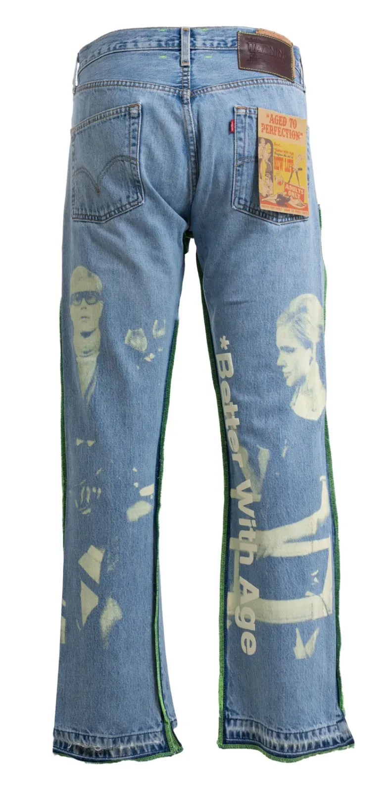 BETTER WITH AGE 'DERBY' PLEATED JEANS