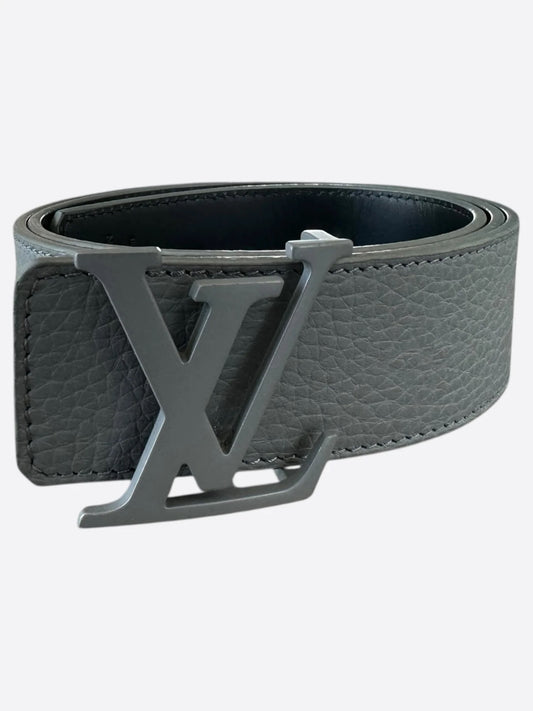 Louis Vuitton LV Grey Monogram Reversible Belt