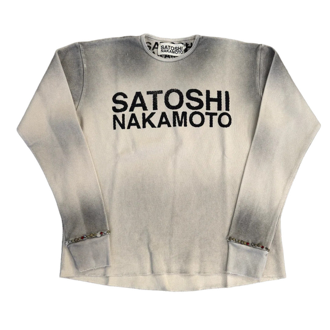 Satoshi Nakamoto White Studded Thermal